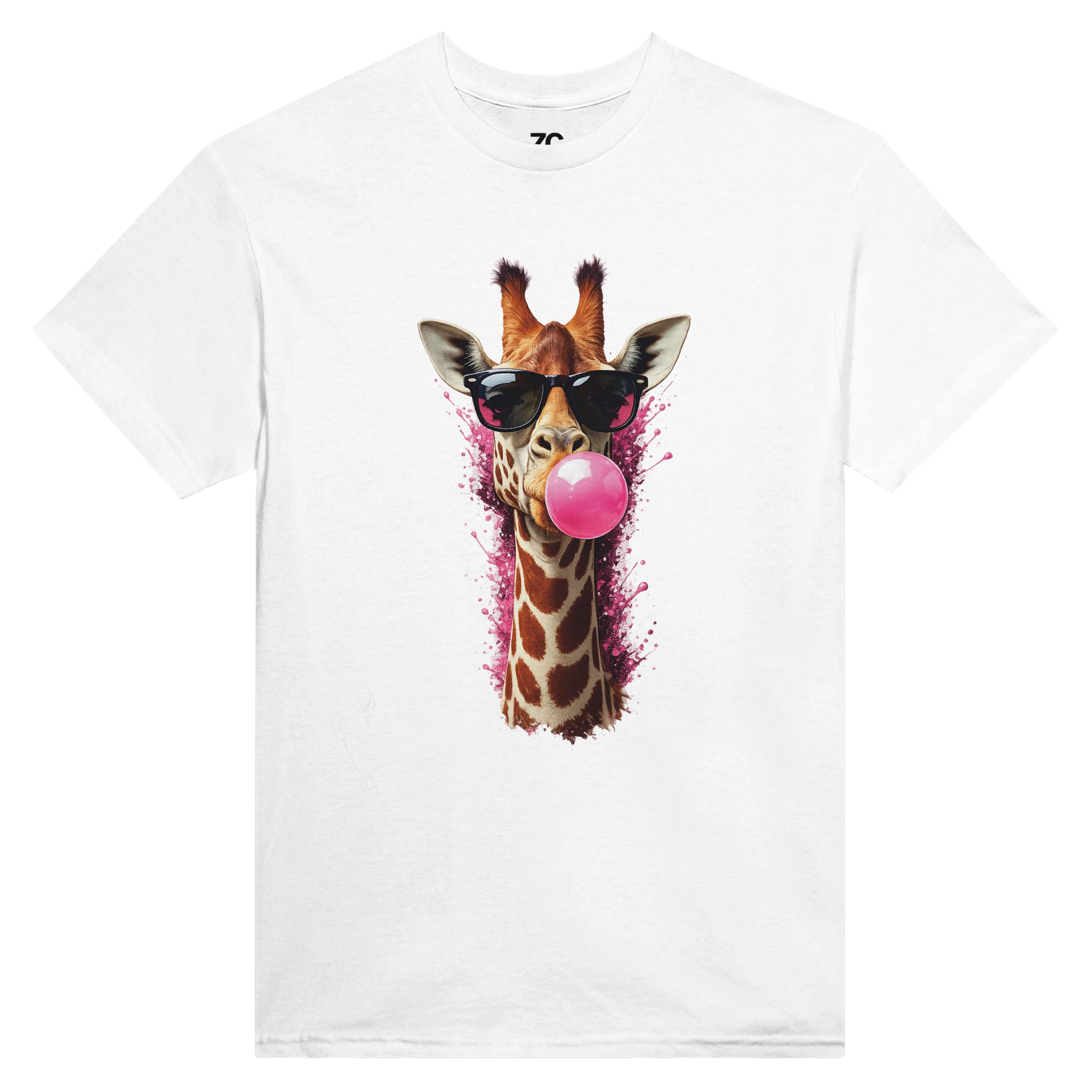 Giraffe Bubblegum T-Shirt (Heavyweight Unisex)