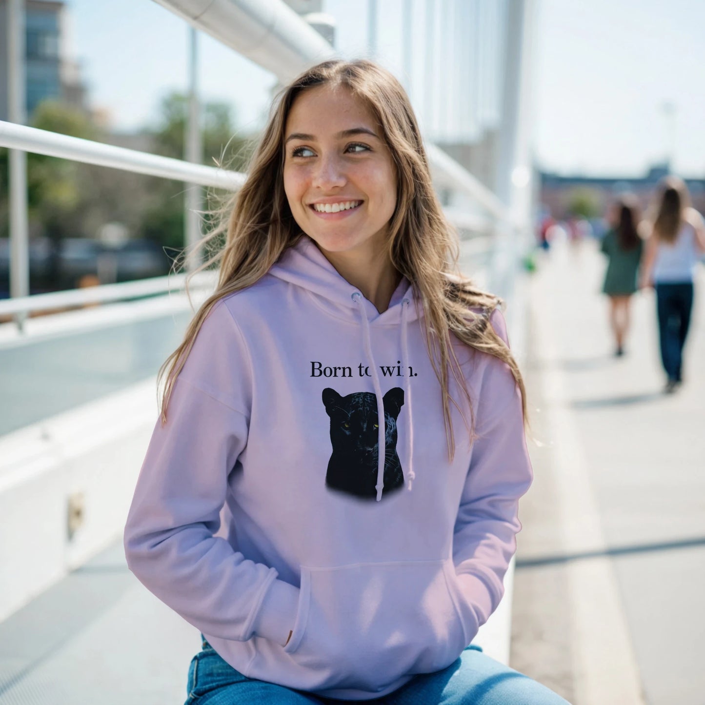 Born to Win Classic Hoodie - Pink Zero Class