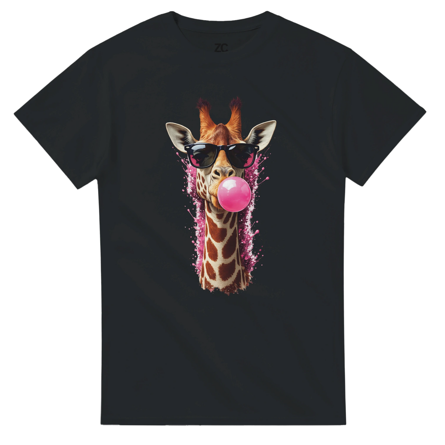 Giraffe Bubblegum T-Shirt (Heavyweight Unisex)