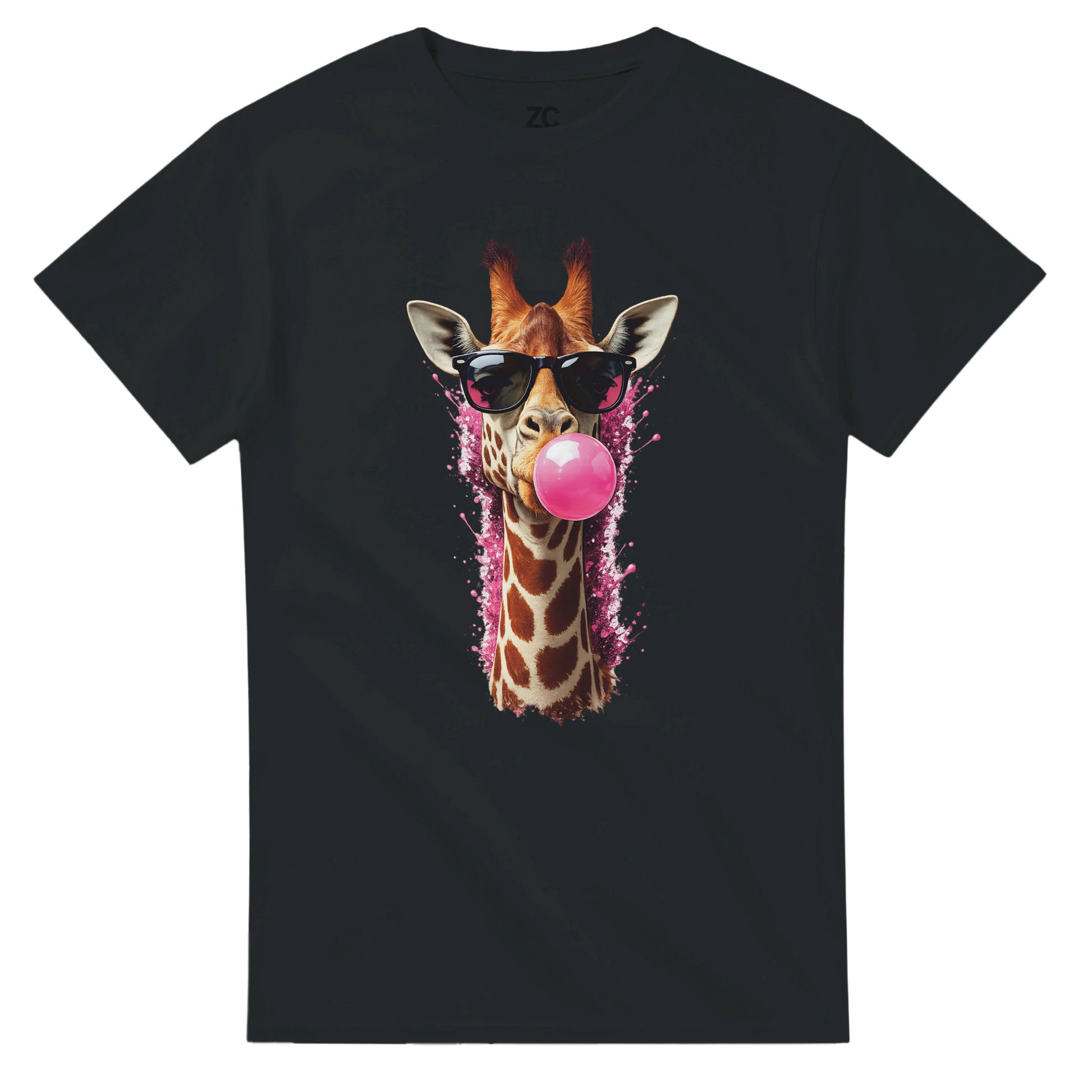 Giraffe Bubblegum T-Shirt (Heavyweight Unisex)