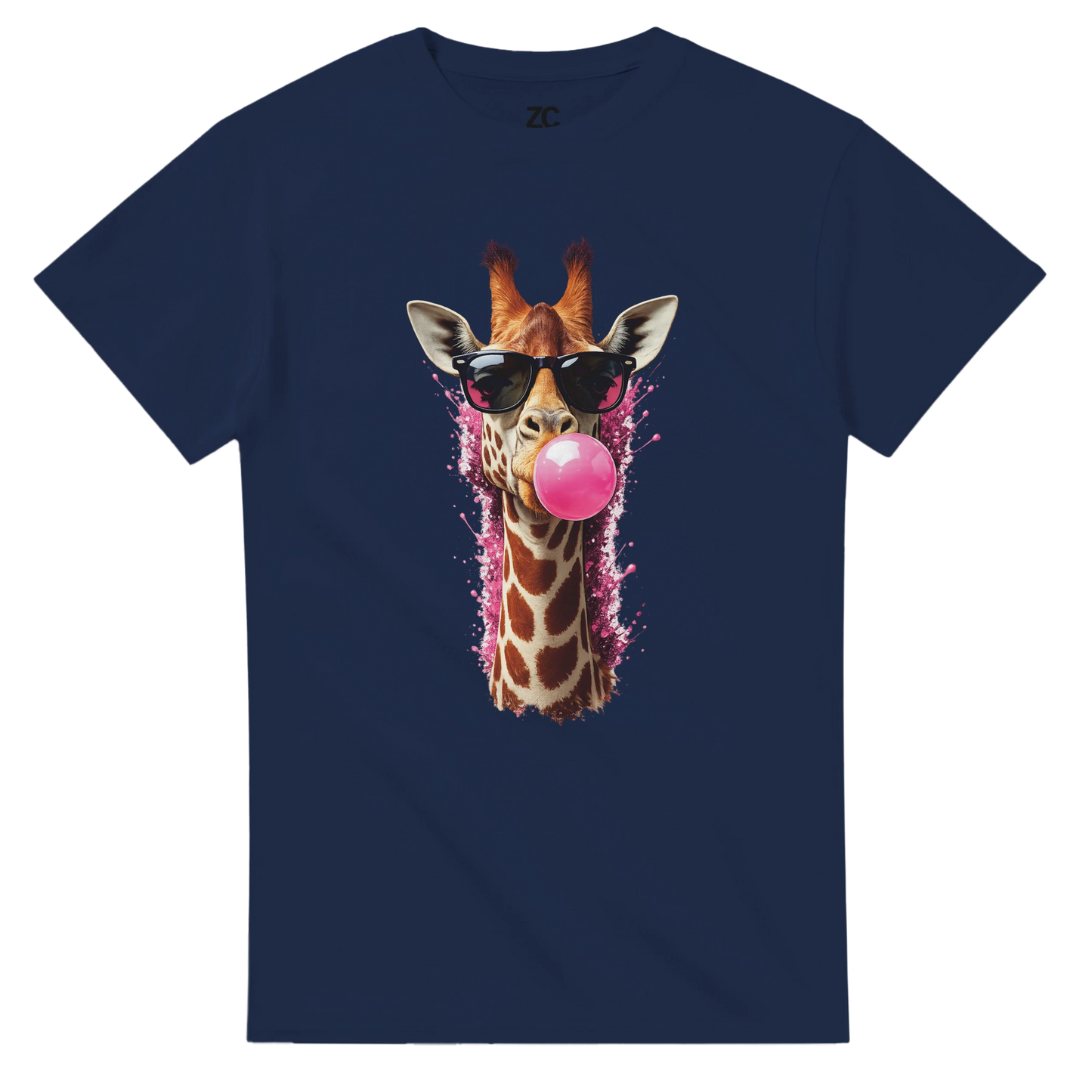 Giraffe Bubblegum T-Shirt (Heavyweight Unisex)