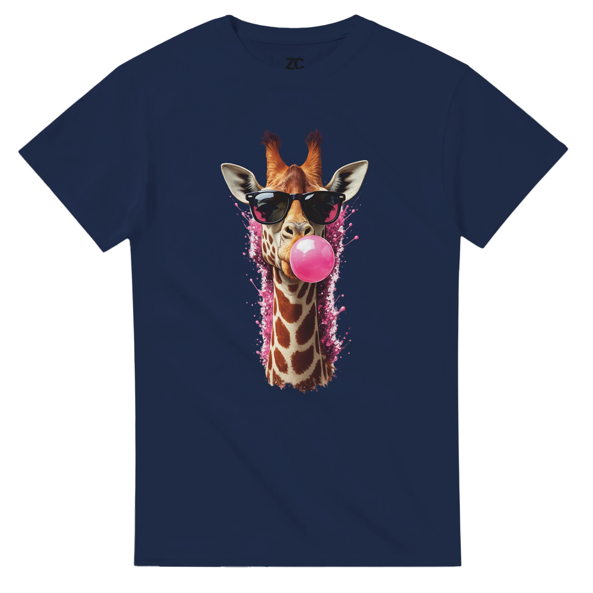 Giraffe Bubblegum T-Shirt (Heavyweight Unisex)