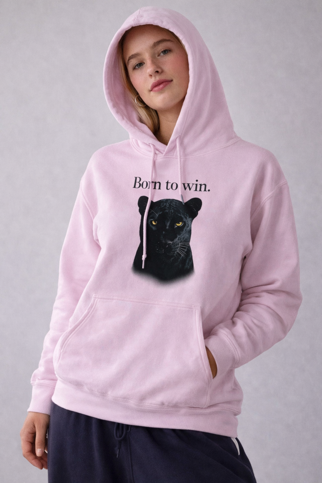 Born to Win Classic Hoodie - Pink Zero Class