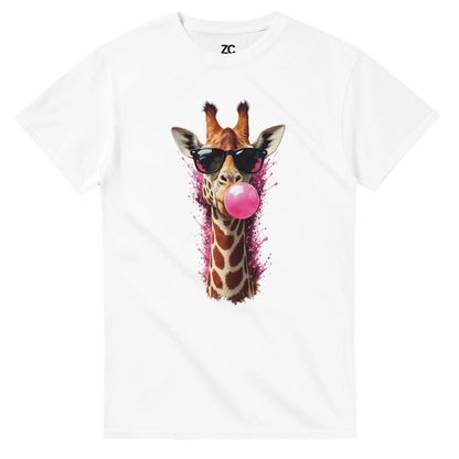 Giraffe Bubblegum T-Shirt (Heavyweight Unisex)